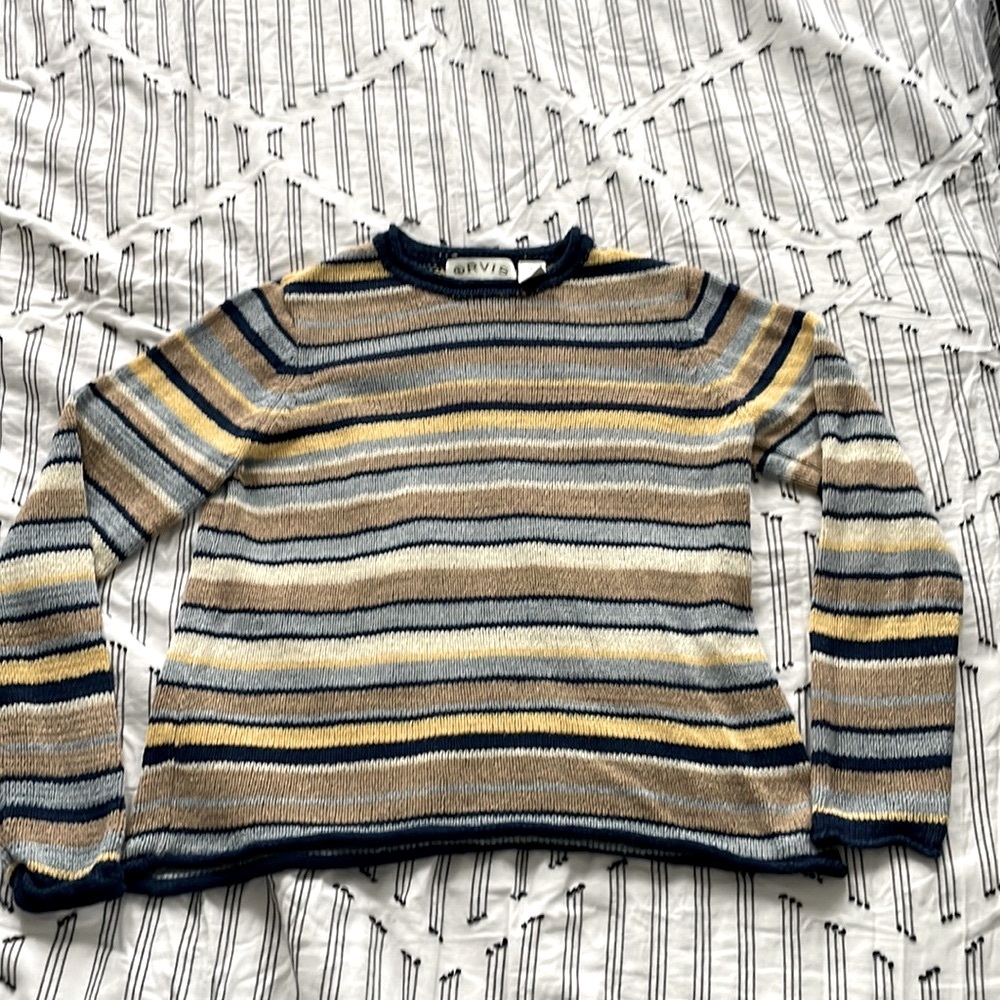 Orvis striped sweater size S